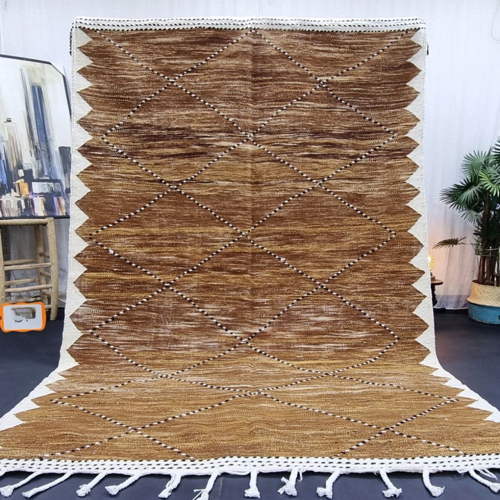 Tapis berbère kilim marron