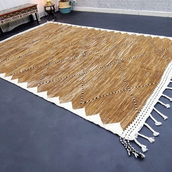 Tapis berbère kilim marron