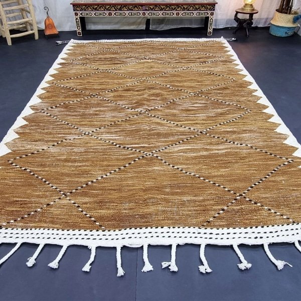 Tapis berbère kilim marron