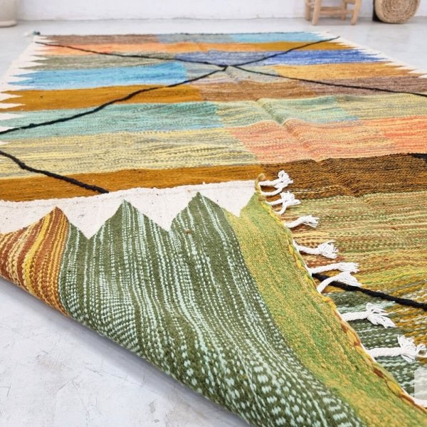 Tapis kilim marocain coloré
