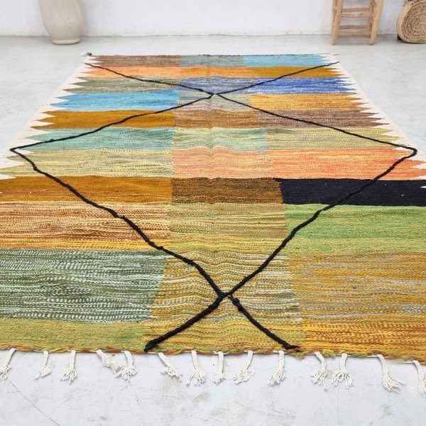 Tapis kilim marocain coloré