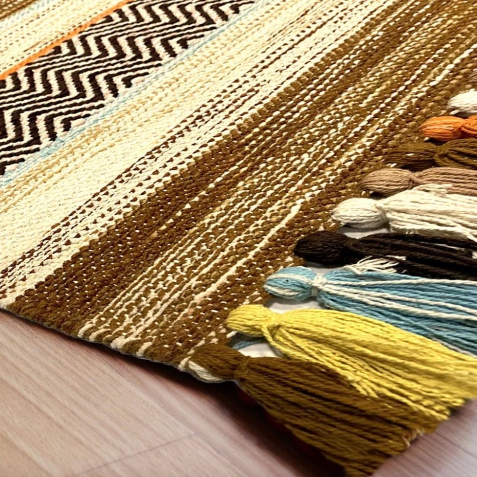 Tapis kilim indien contemporain
