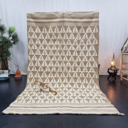 Tapis kilim marocain crème