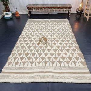 Tapis kilim marocain crème