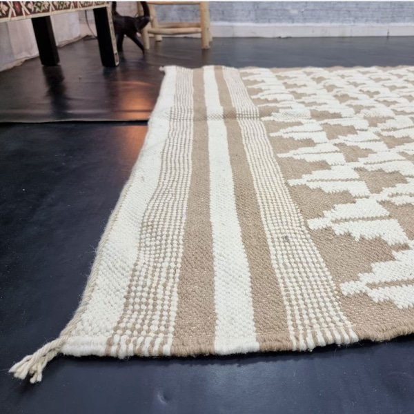 Tapis kilim marocain crème