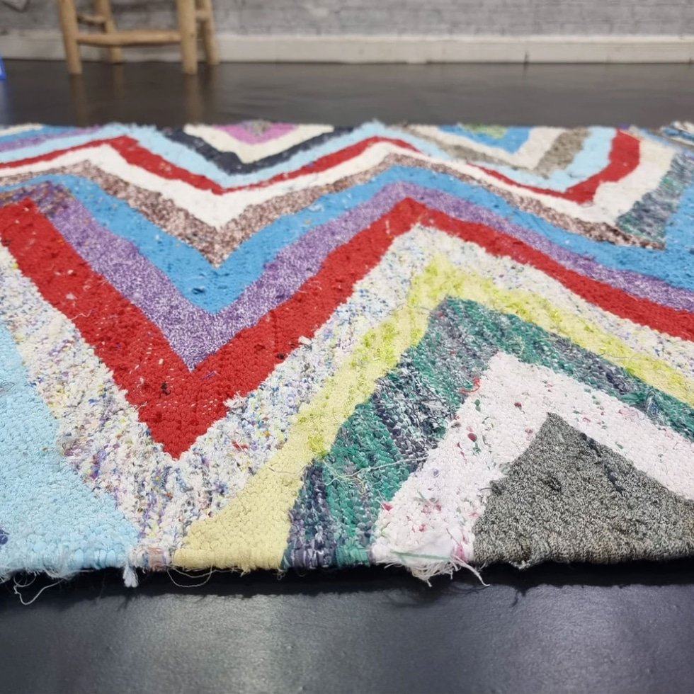 Tapis géométrique kilim berbère