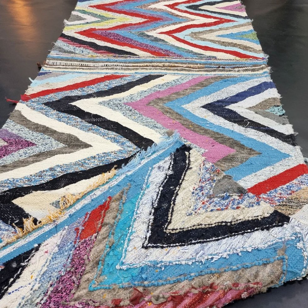 Tapis géométrique kilim berbère