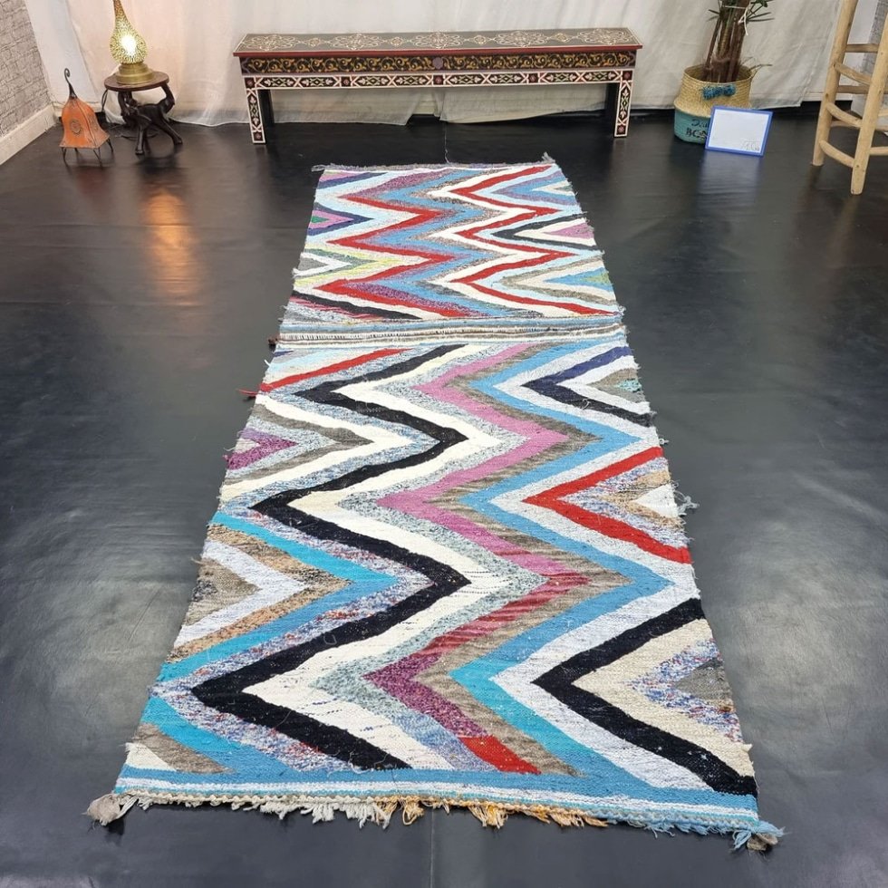 Tapis géométrique kilim berbère