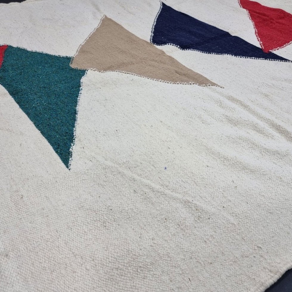 Tapis kilim marocain géométrique