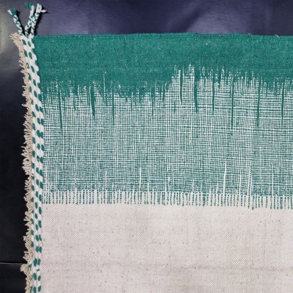 Tapis kilim marocain vintage vert