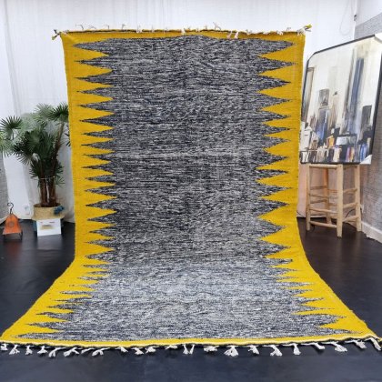 Tapis kilim marocain gris