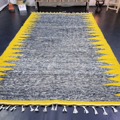 Tapis kilim marocain gris