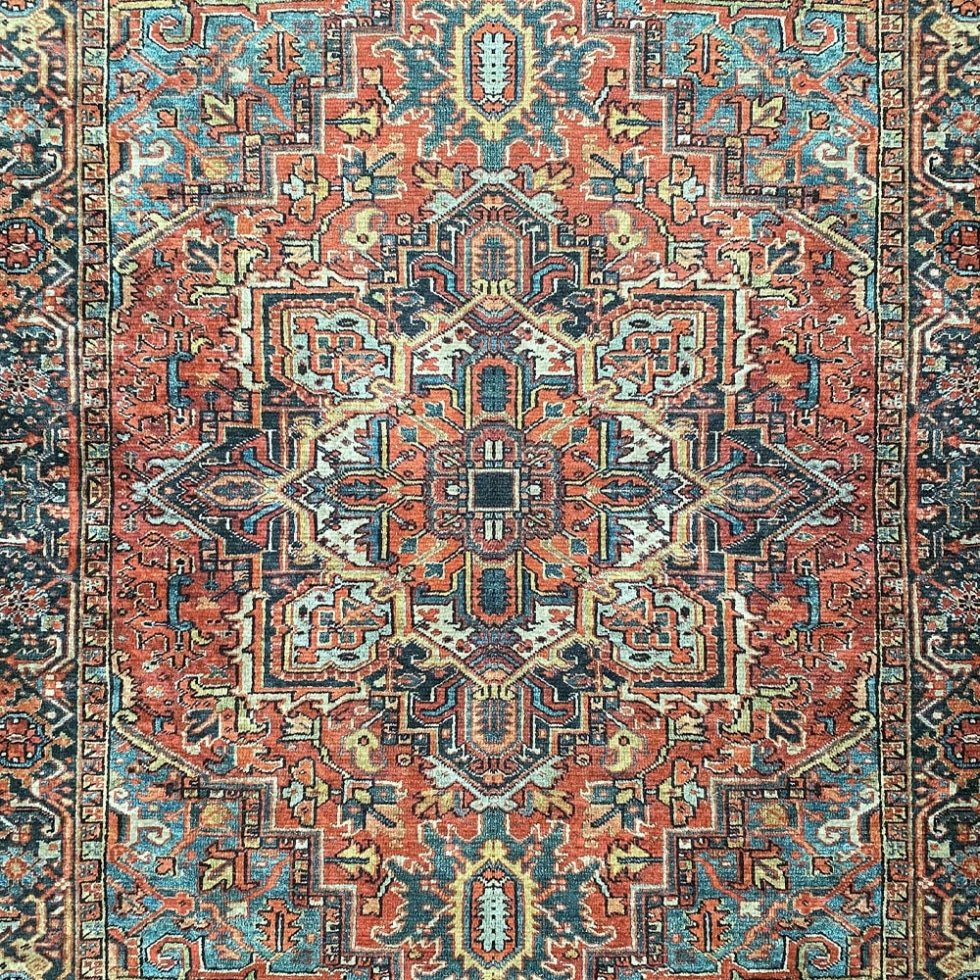 Tapis lavable Heriz de style persan