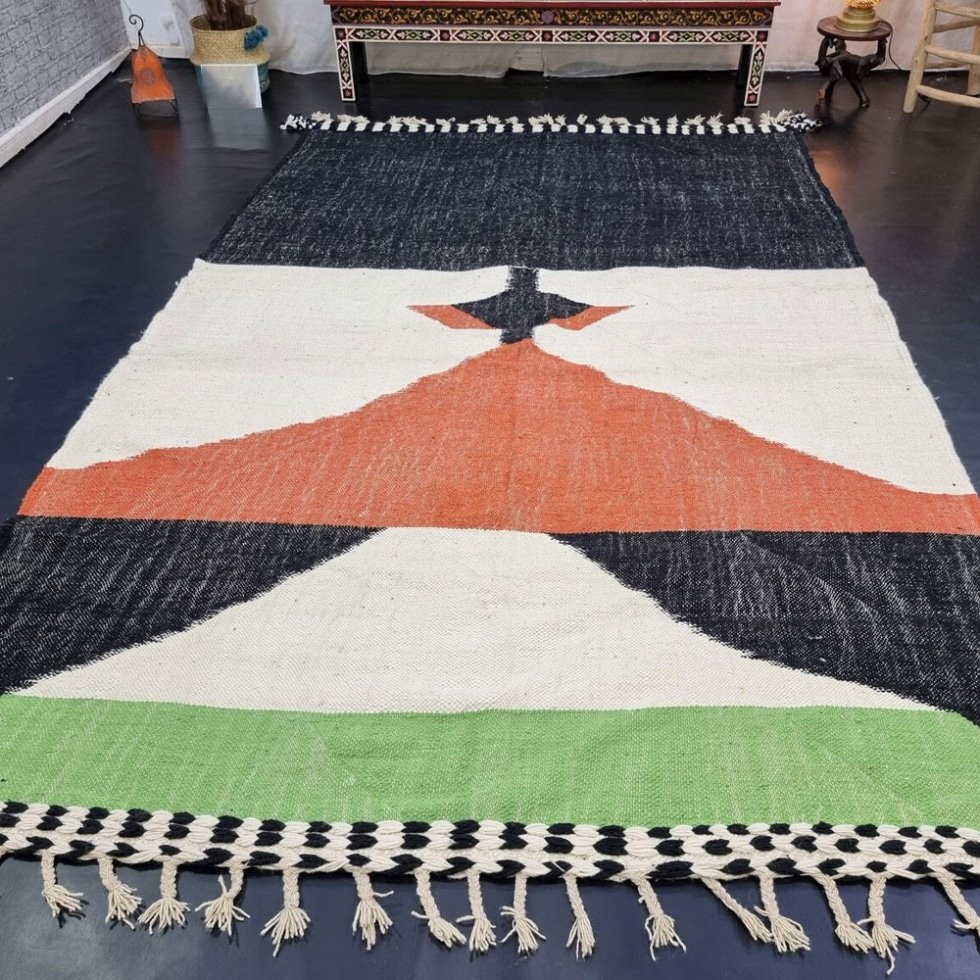 Tapis moderne ethnique kilim berbère
