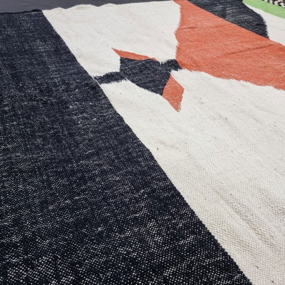 Tapis moderne ethnique kilim berbère