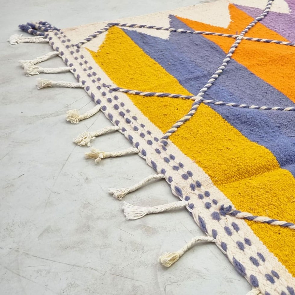Tapis kilim marocain multicolore