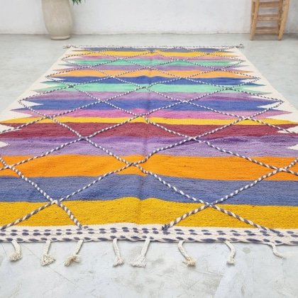 Tapis kilim marocain multicolore