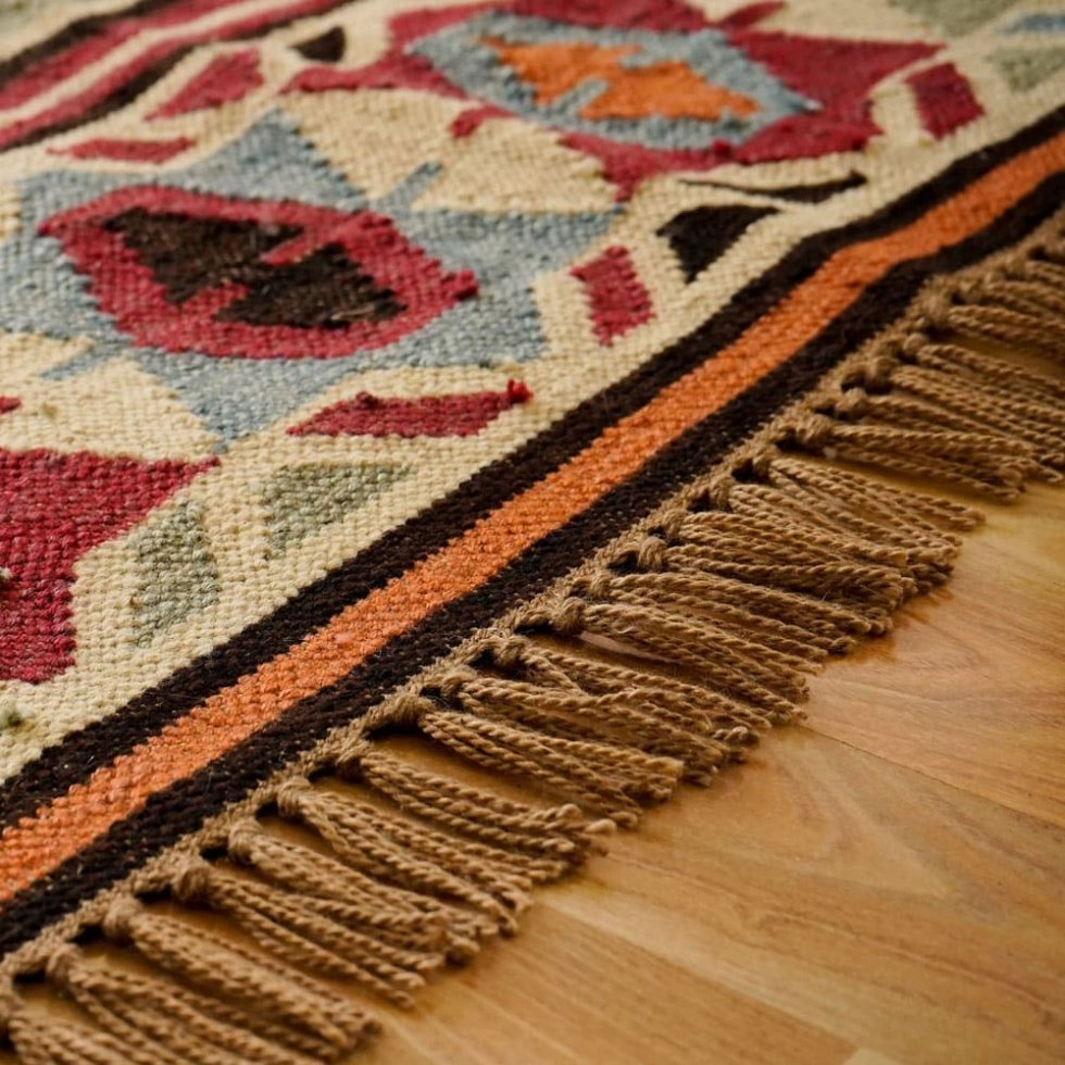 Tapis kilim de style amérindien