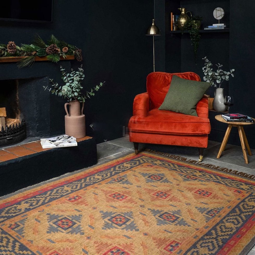 Tapis indien Navajo Style kilim