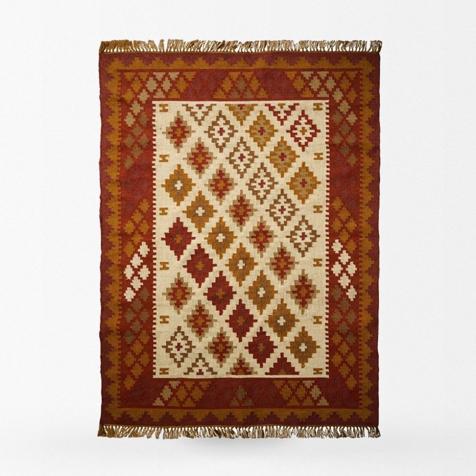 Tapis kilim de salon de style navajo