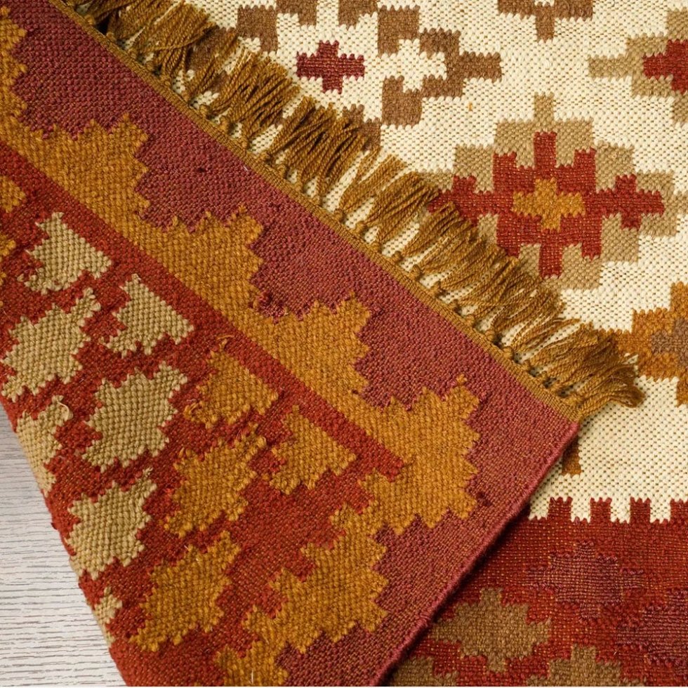 Tapis kilim de salon de style navajo