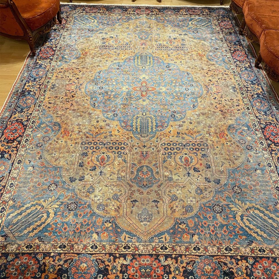 Tapis oriental lavable de style Kilim