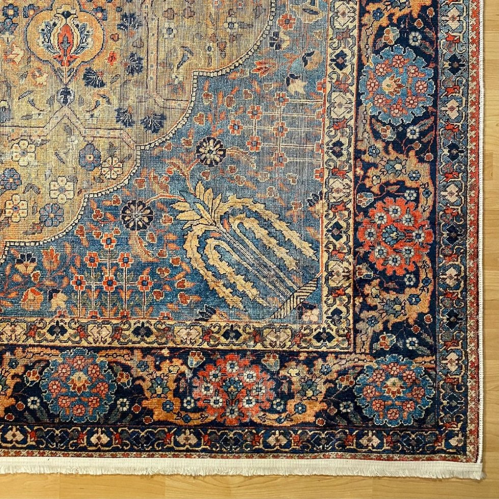 Tapis oriental lavable de style Kilim