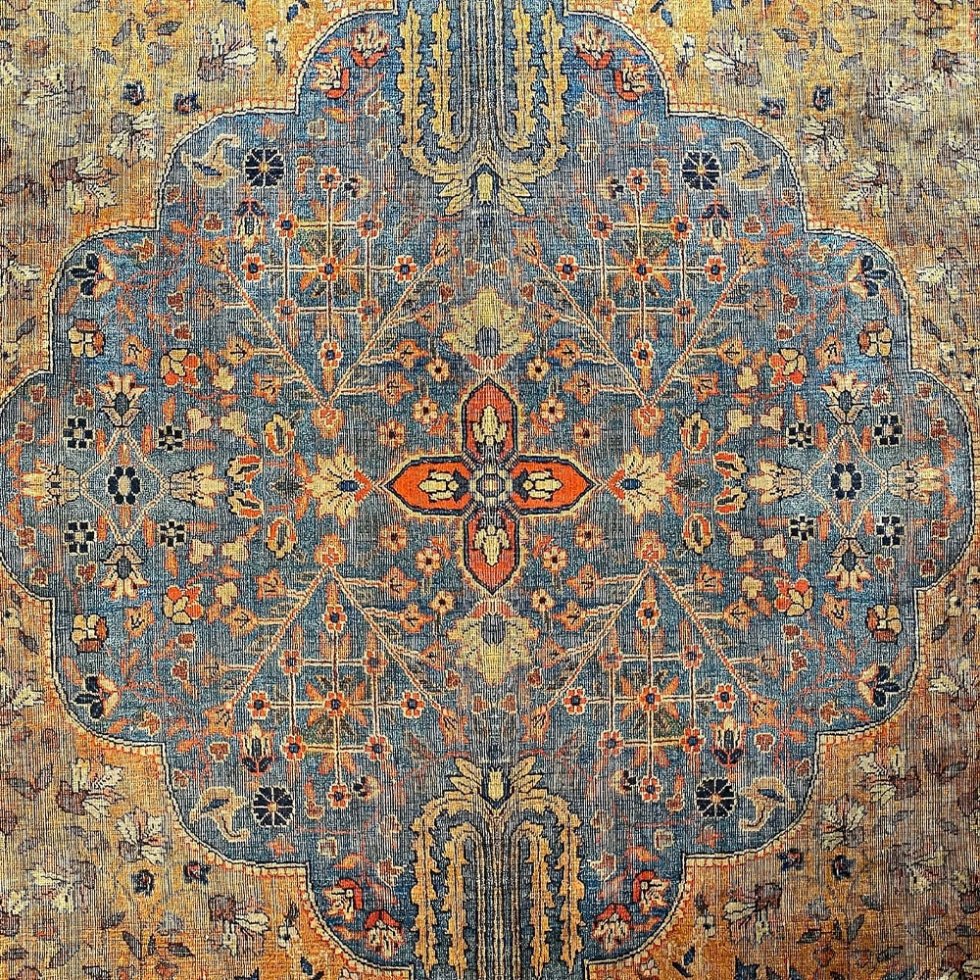 Tapis oriental lavable de style Kilim