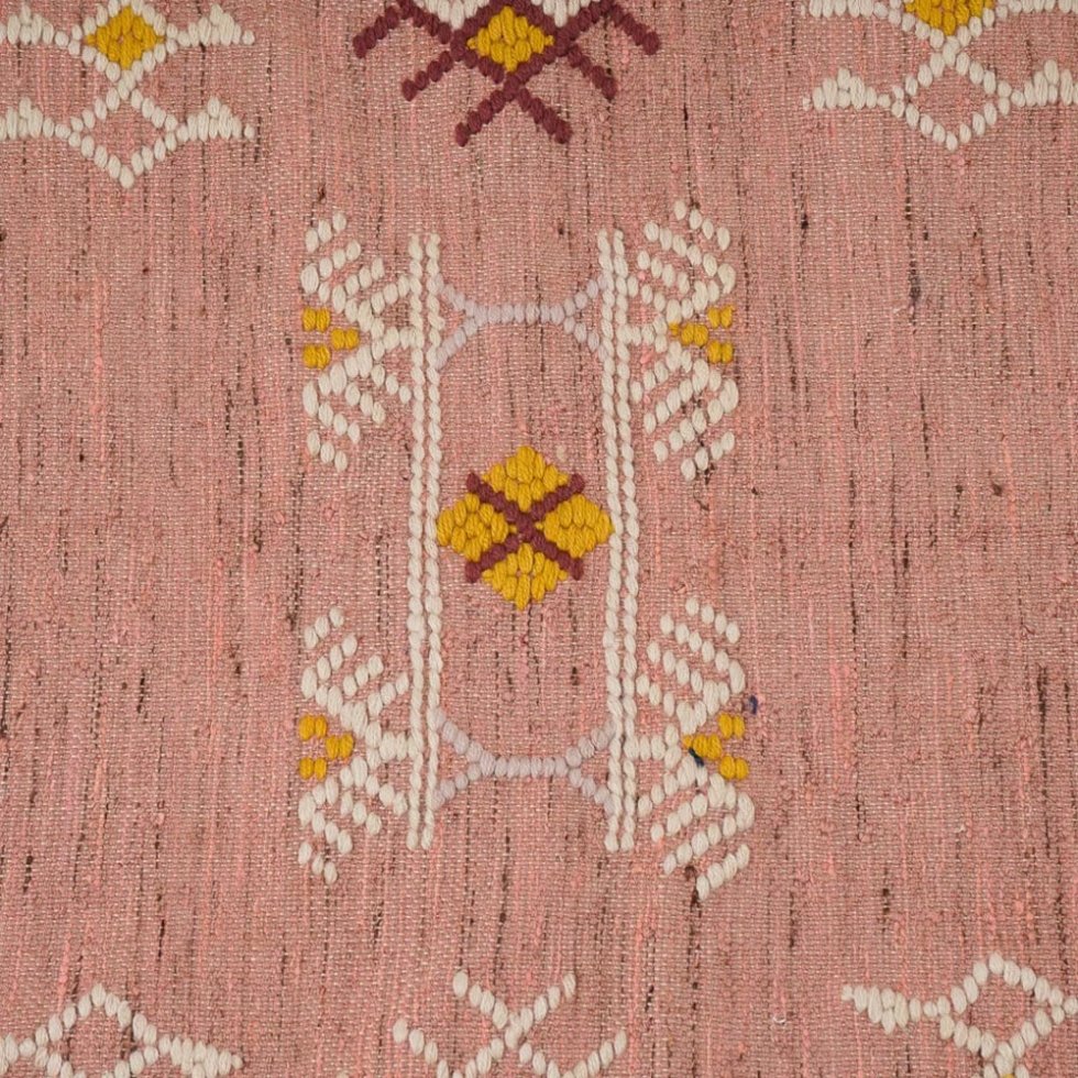 Tapis kilim aztèque rose de style ethnique