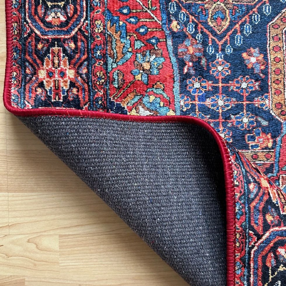 Tapis oriental imprimé style kilim