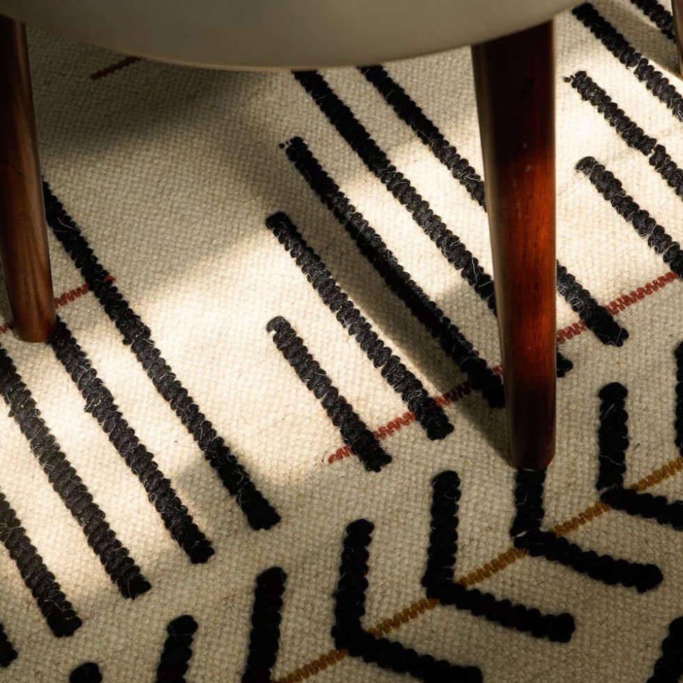 Tapis souple kilim fait à la main