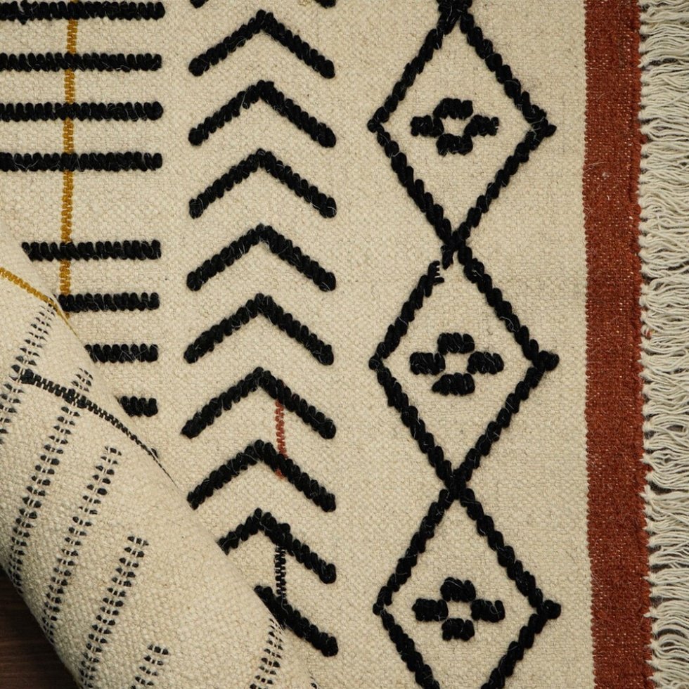 Tapis souple kilim fait à la main