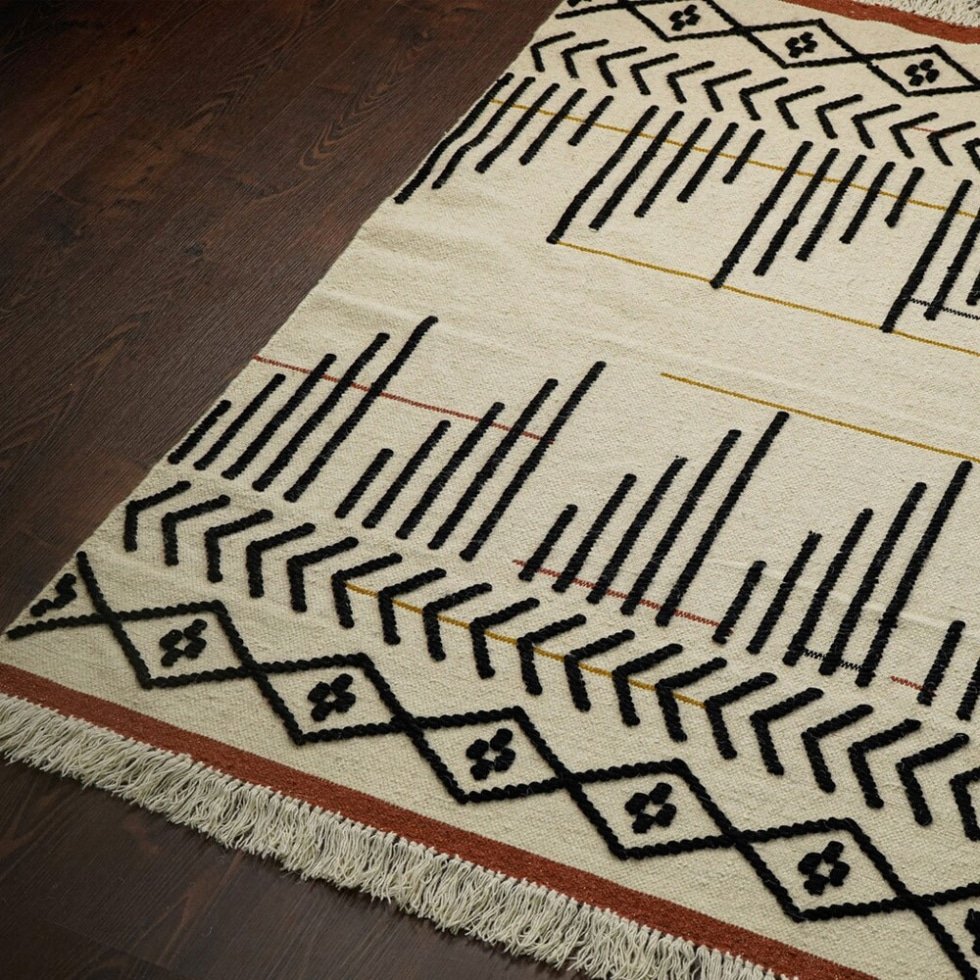 Tapis souple kilim fait à la main