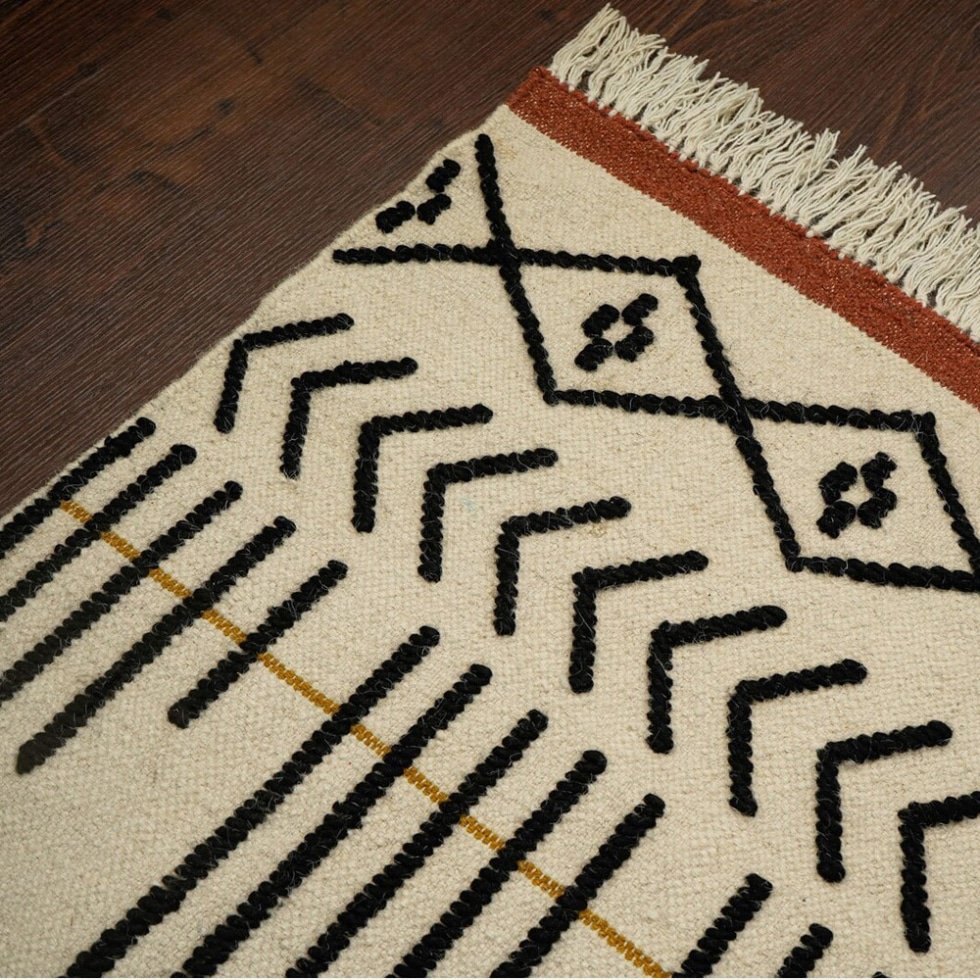 Tapis souple kilim fait à la main – Image 9