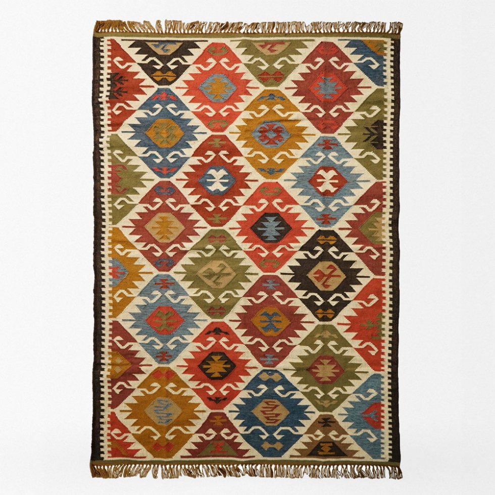 Tapis kilim de style sud-ouest américain