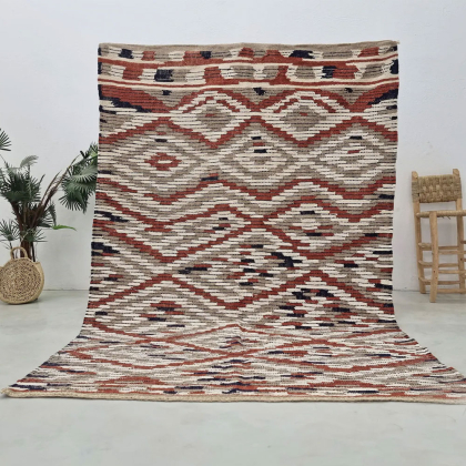 Tapis kilim marocain de style vintage