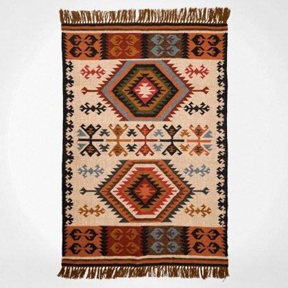 Tapis kilim ethnique tissé