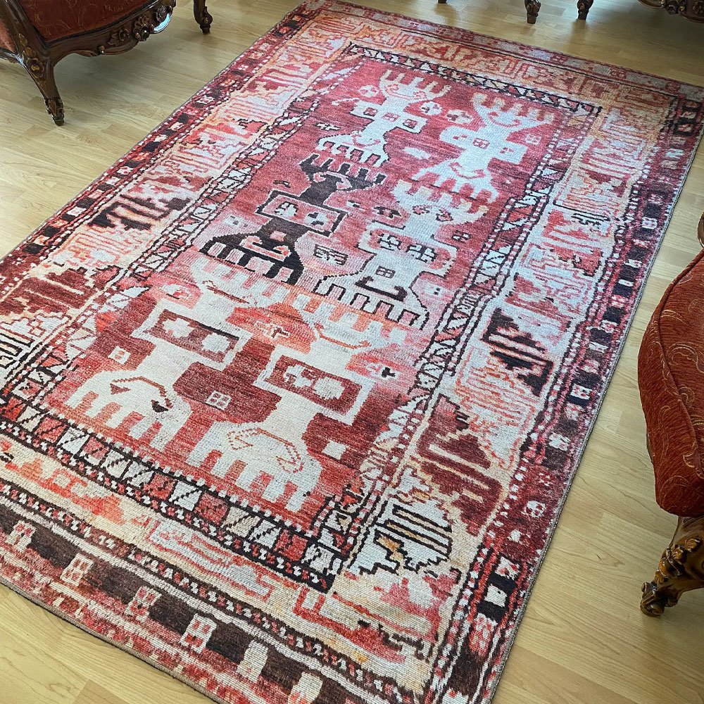 tapis kilim turc lavable rouge et rose tapis kilim turc lavable rouge et rose
