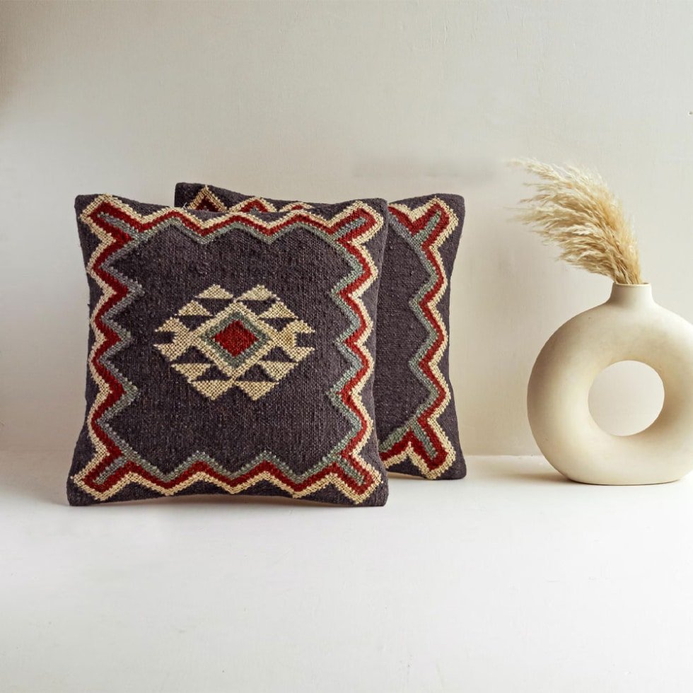 22x22 housse de coussin kilim