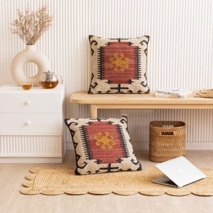 24x24 oreillers en kilim