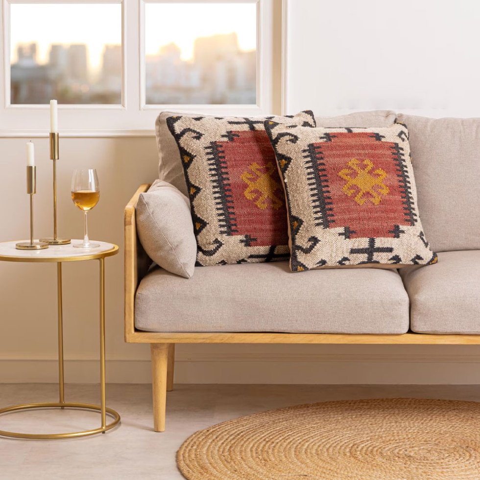 24x24 oreillers en kilim