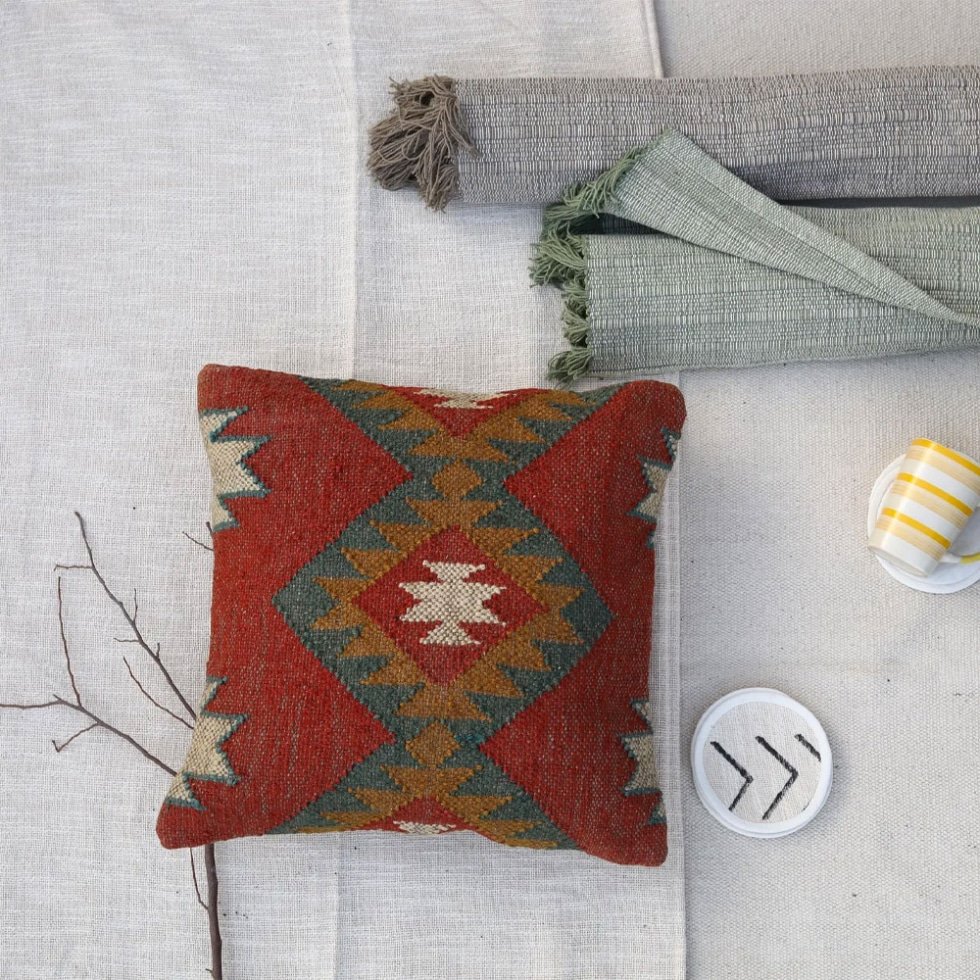 Coussins en kilim lumineux