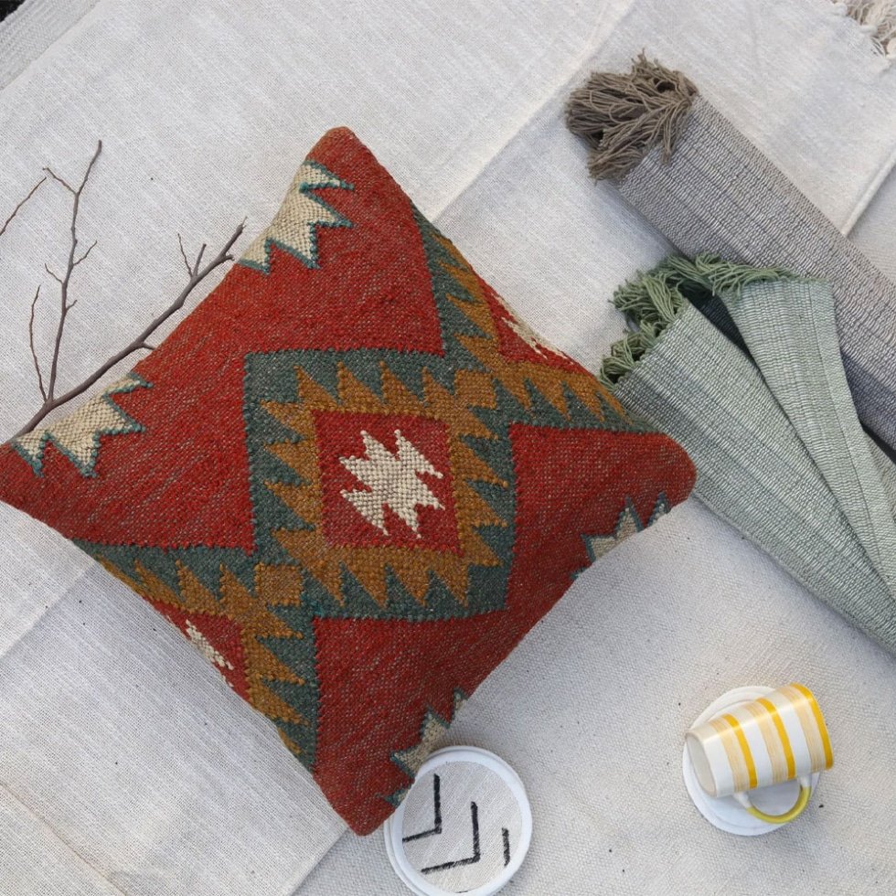 Coussins en kilim lumineux