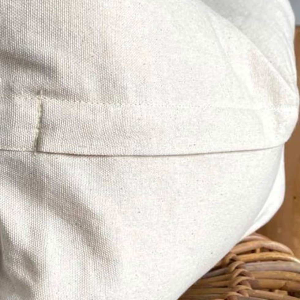 Coussin lombaire kilim long blanc