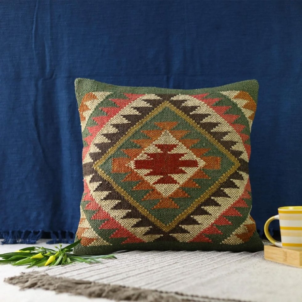 Coussin kilim de style turc 18×18