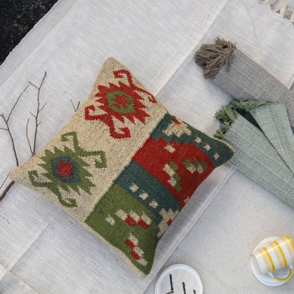 Oreiller kilim de style turc