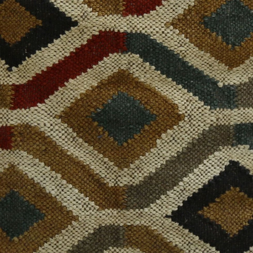 Pouf Kilim de style aztèque