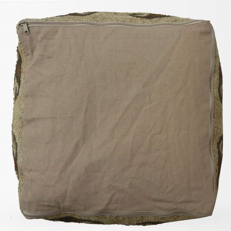Pouf en laine berbère