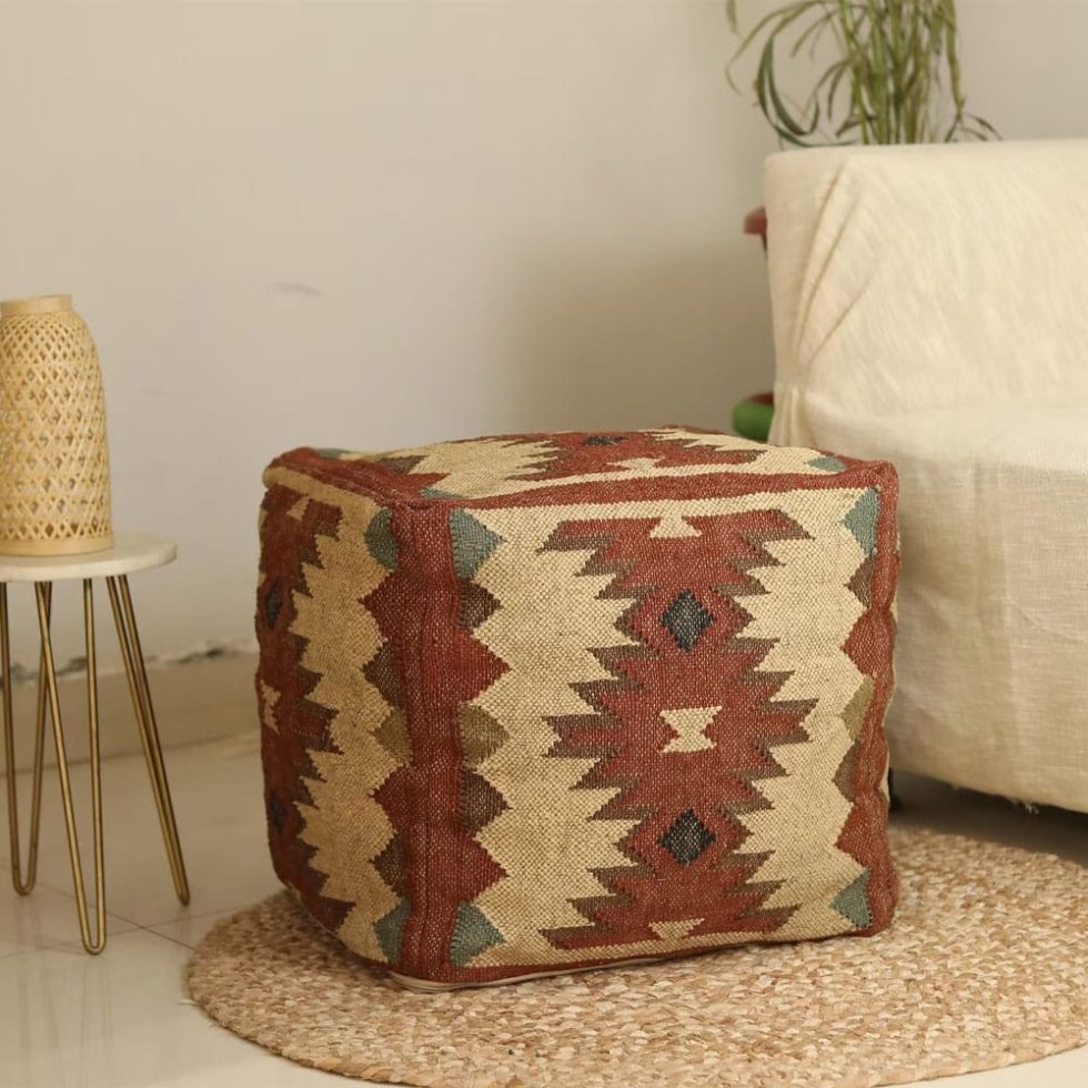 Pouf Kilim Ottoman