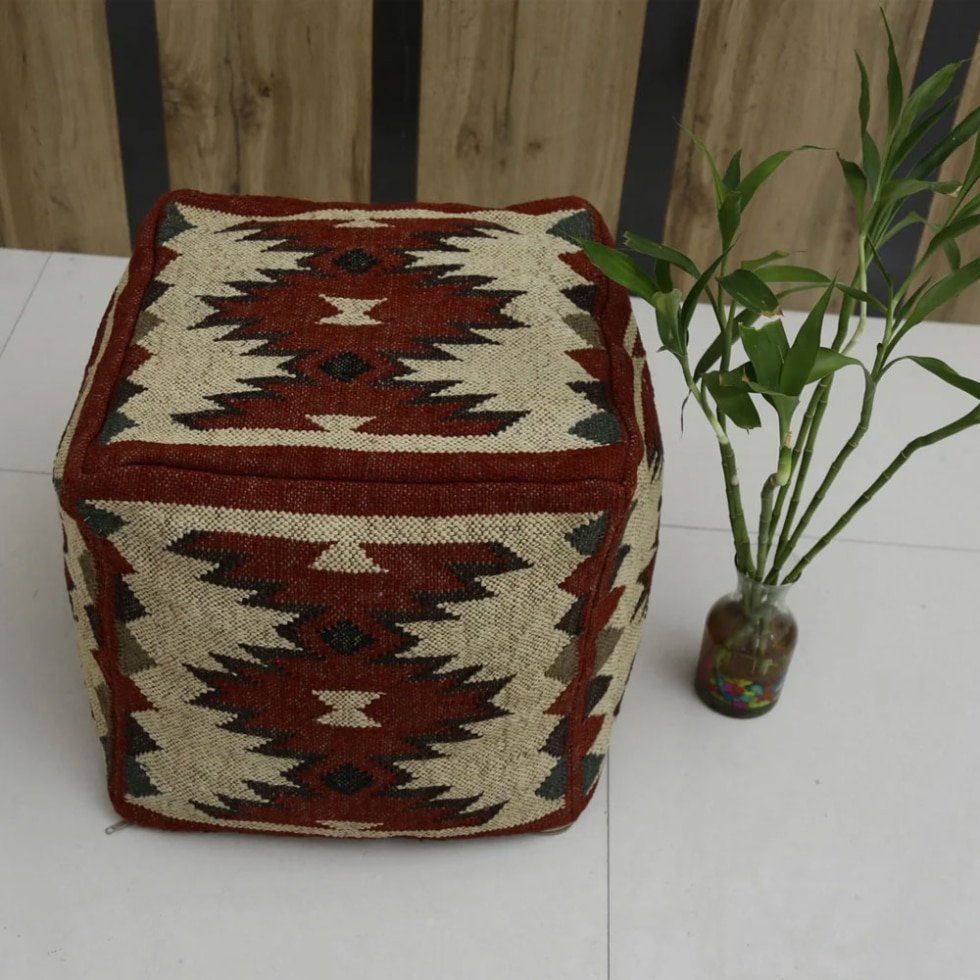 Pouf Kilim Ottoman